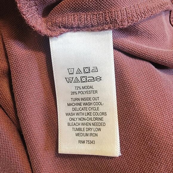 Cynthia Rowley Red Mini Dress Scoop Neck Short Sleeve Casual Summer Athleisure L - Picture 13 of 14